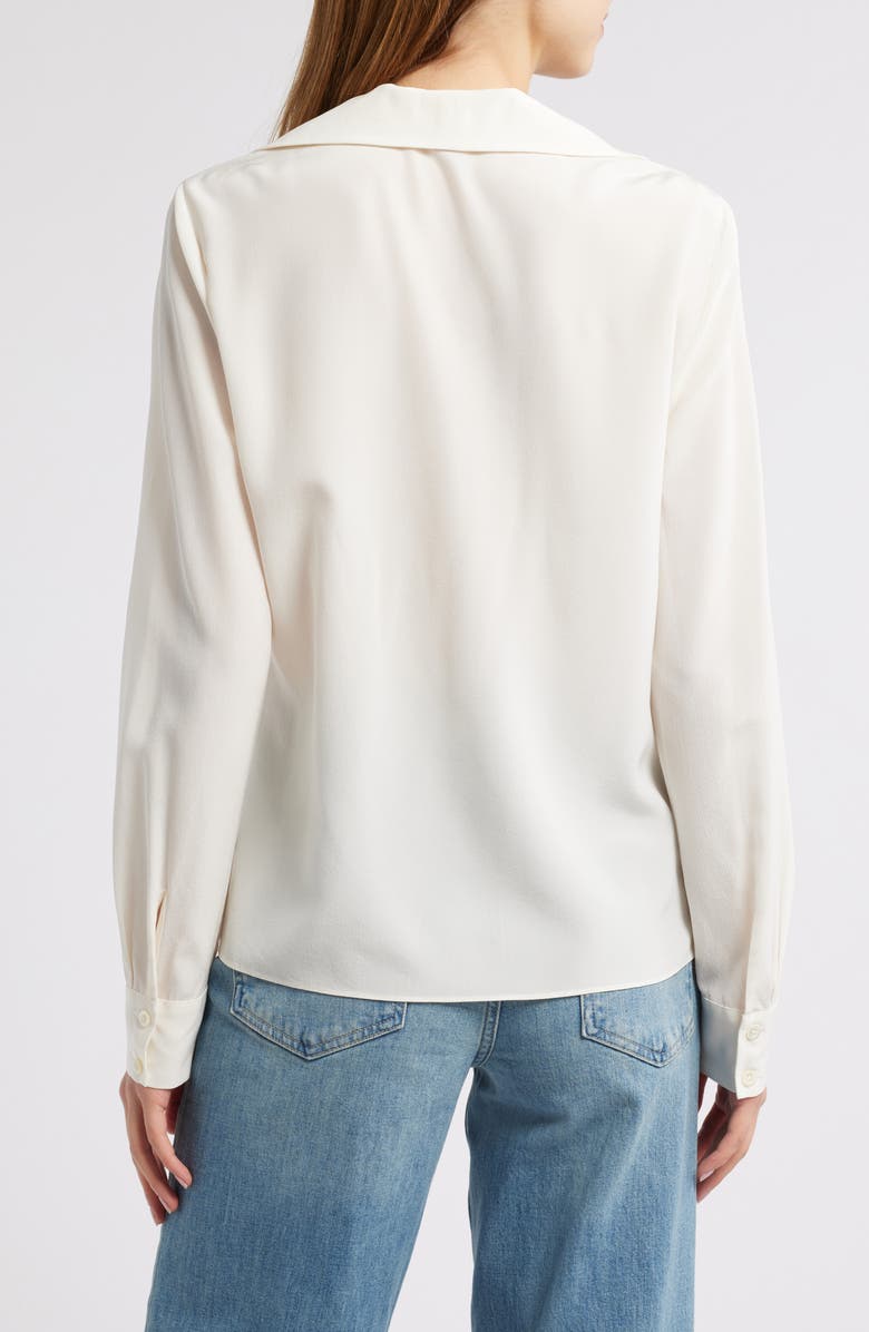 FRAME The Moment Silk Button-Up Shirt, Alternate, color,