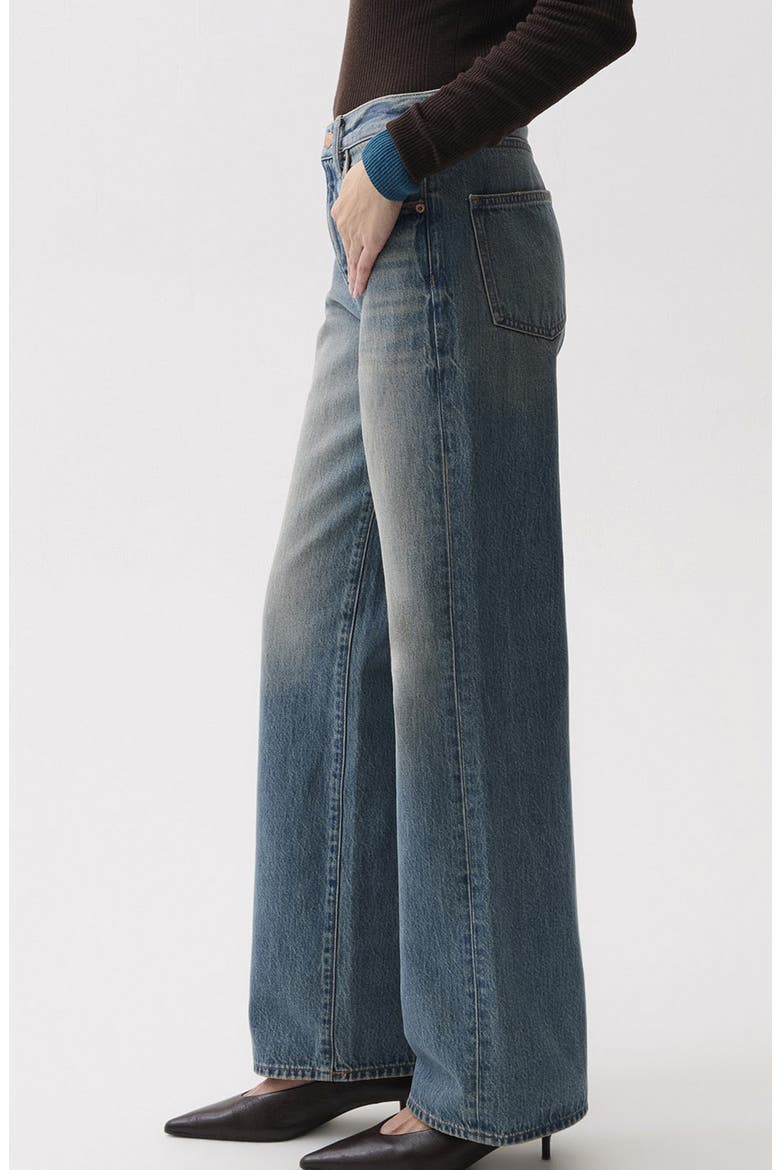 Harlowe High Waist Wide Leg Jeans, Alternate, color, GREAT FALLS