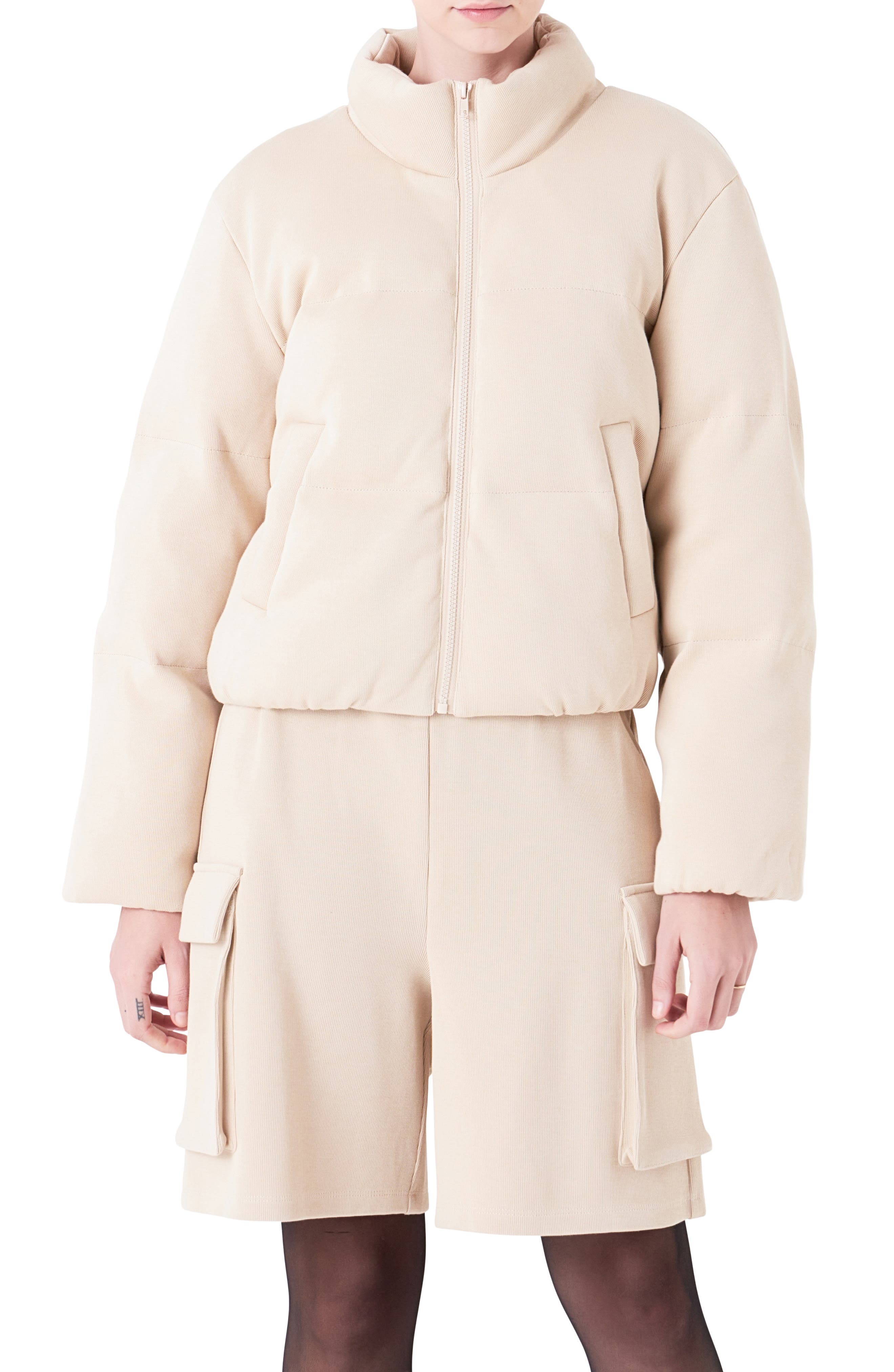 Knit Puffer Jacket