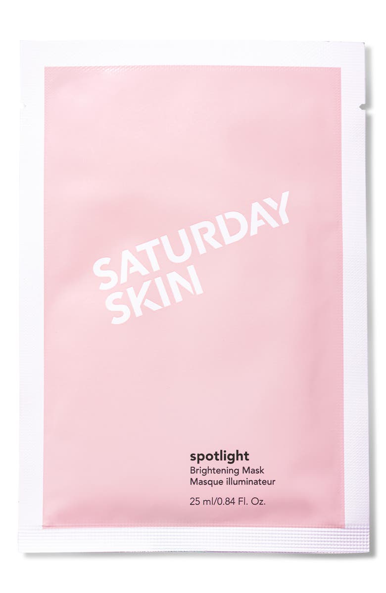 Saturday Skin Spotlight Set of 5 Brightening Masks, Main, color,