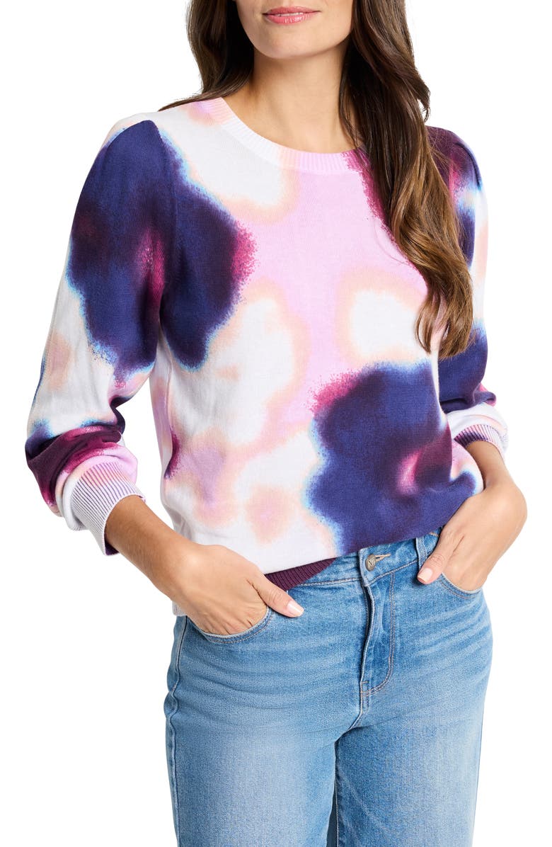 NIC+ZOE Blossom Blur Sweater, Main, color,