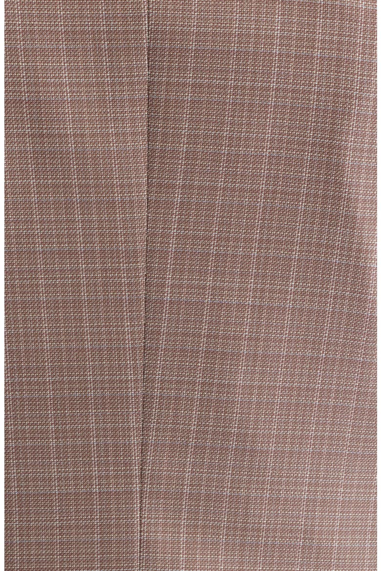 Hutson Slim Fit Red & Tan Plaid Slub Wool Sport Coat, Alternate, color, MEDIUM RED