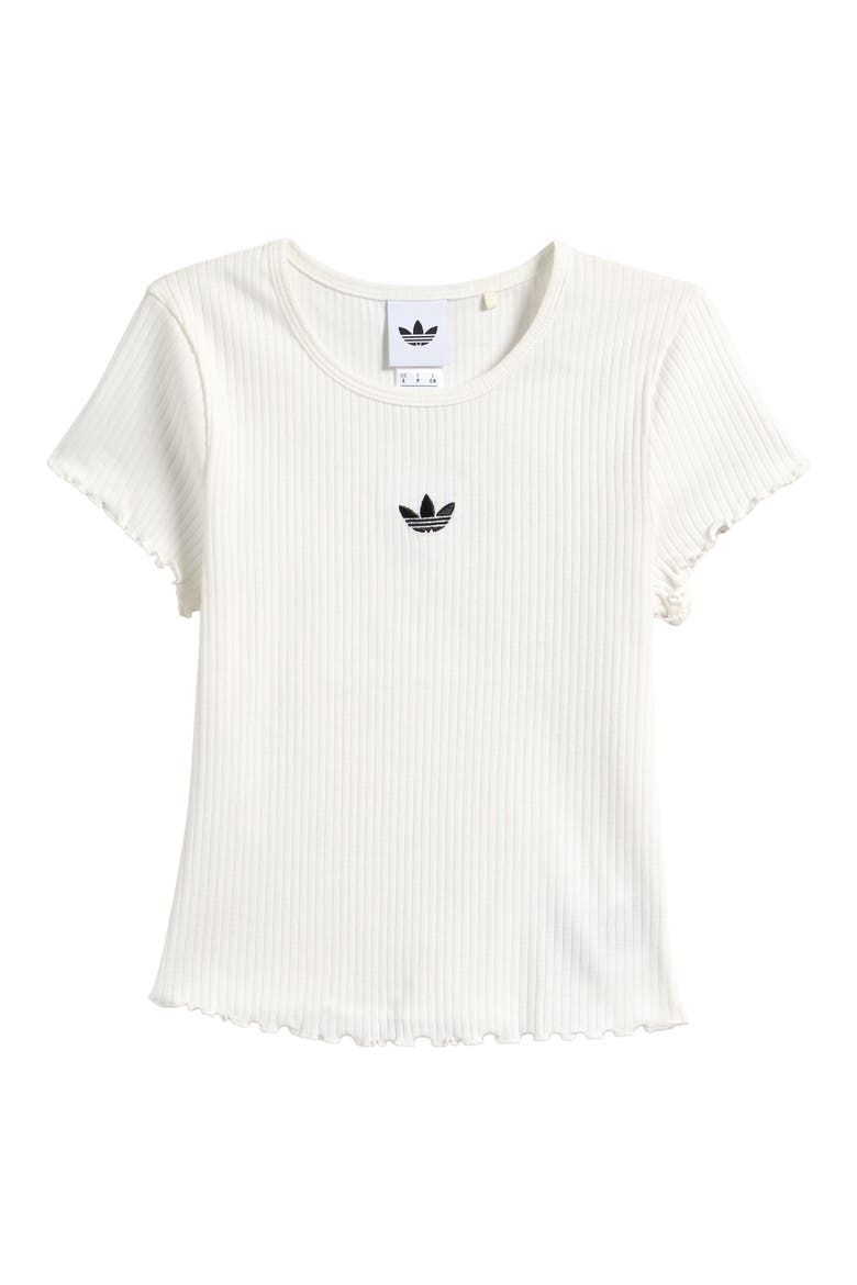 Kids' Essentials Ribbed Tee, Main, color, OFF WHITE