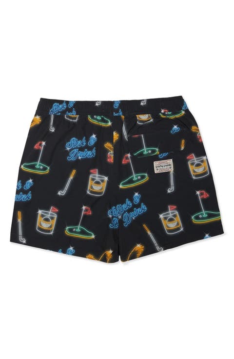 Sink N' Drink Happy Hour 5-Inch Swim Trunks