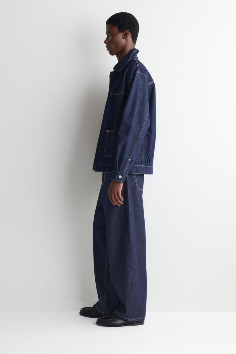 Denim Shirt Jacket, Alternate, color, DARK BLUE