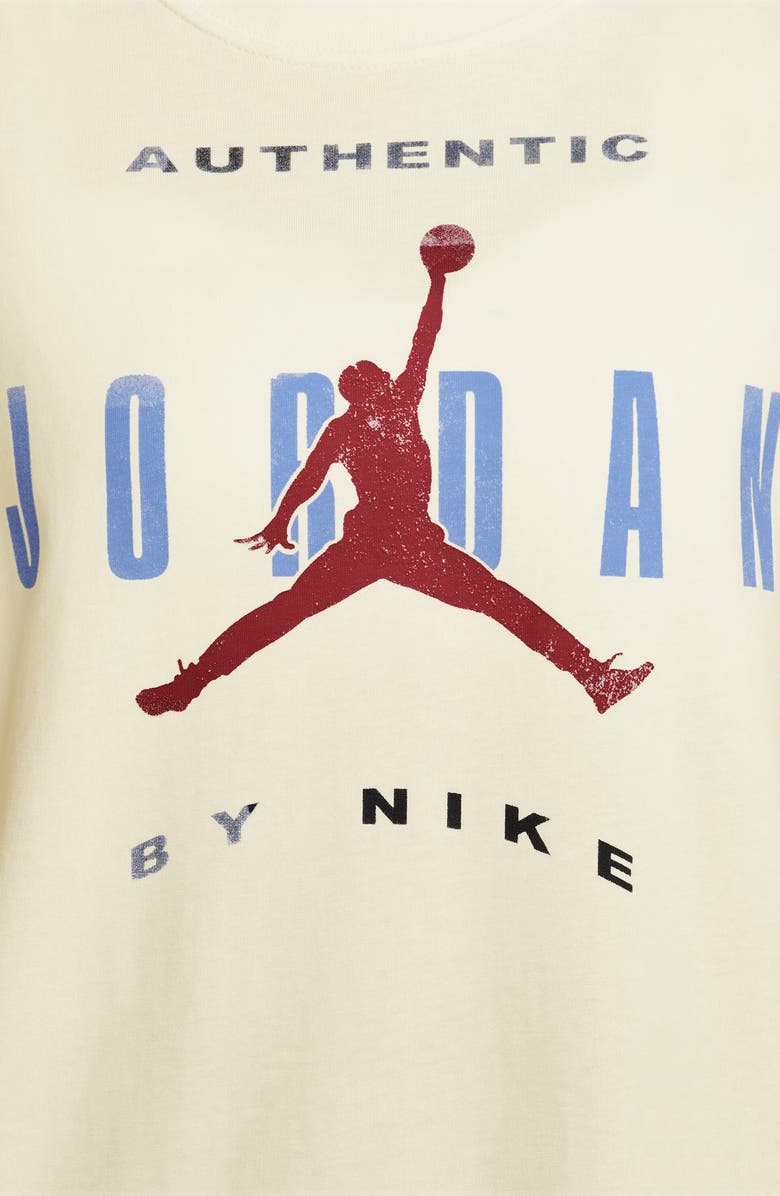 Jordan Flight Relaxed Fit Cotton Graphic T-Shirt, Alternate, color, Sail/ University Blue/ Red