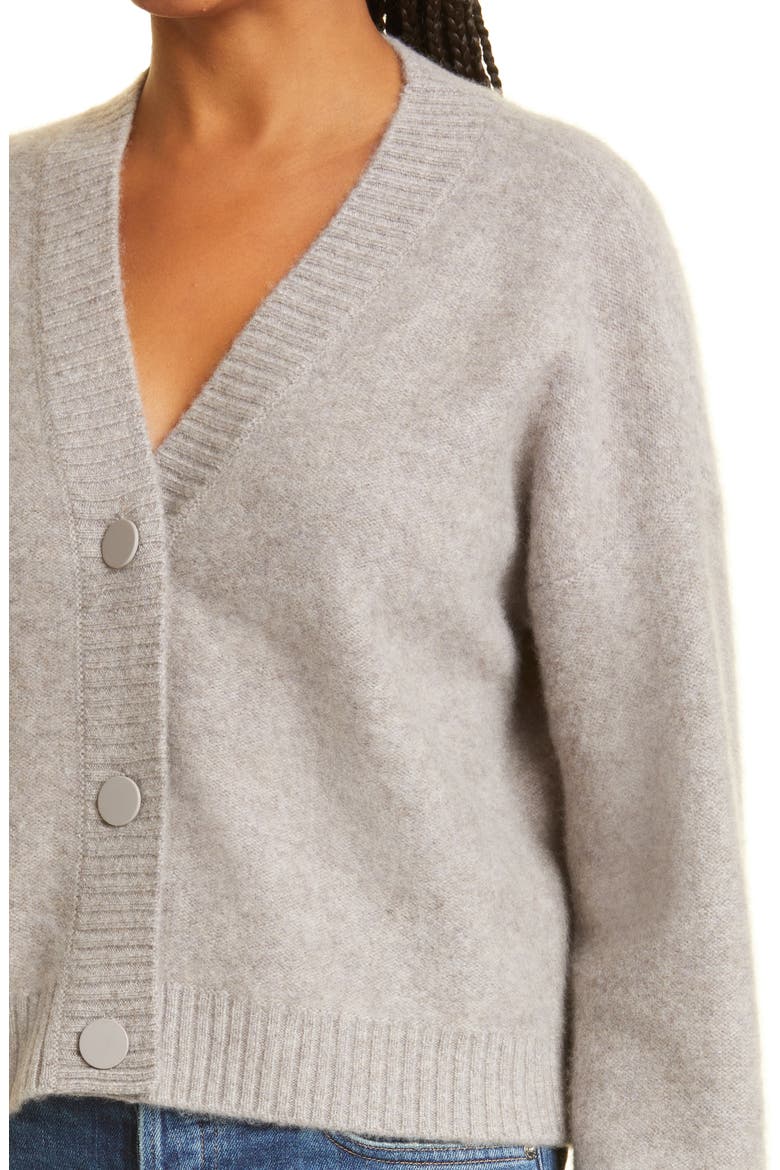 Cashmere Cardigan, Alternate, color, GREY BROWN