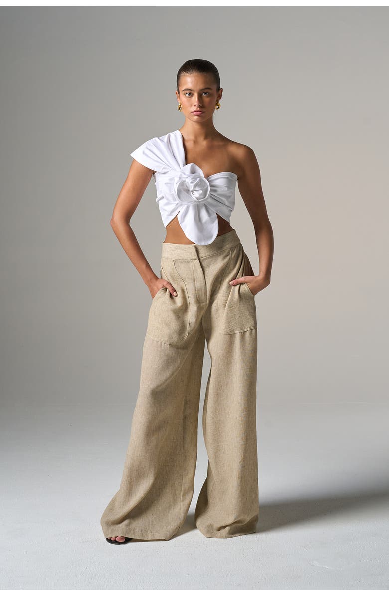 JBQ Camelia Top, Alternate, color, White