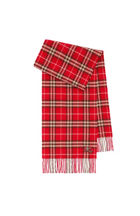 Check Cashmere Scarf