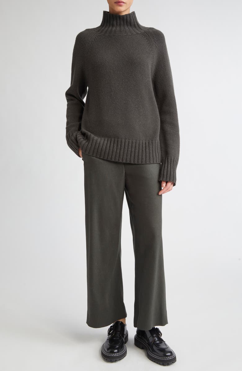 Max Mara Mantova Wool & Cashmere Mock Neck Sweater, Alternate, color, Green