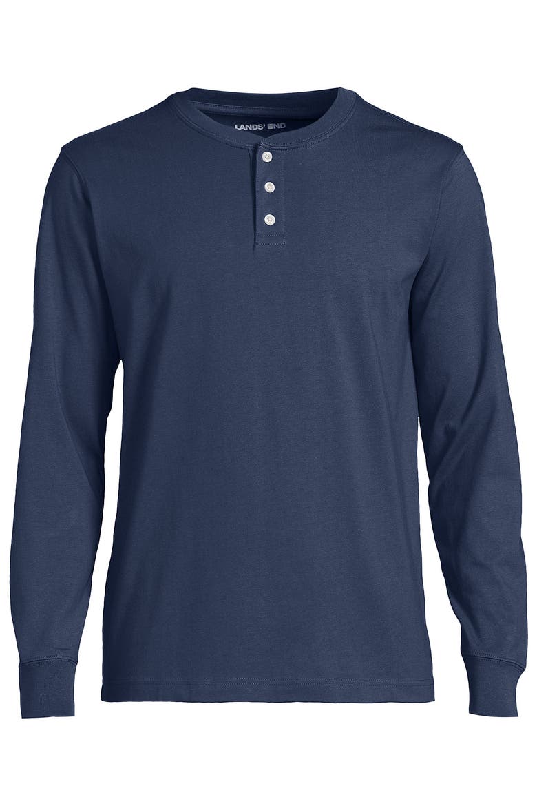 Super-t Long Sleeve Henley Shirt, Alternate, color, Nightfall Blue