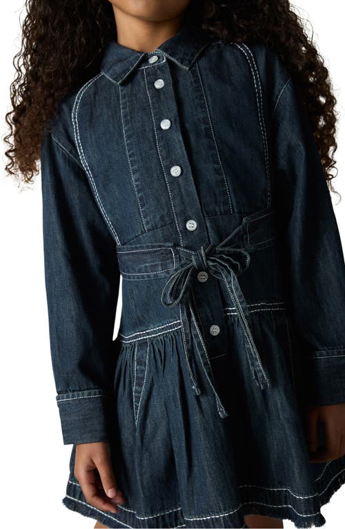 REISS REISS KIDS' LONG SLEEVE DENIM SHIRTDRESS