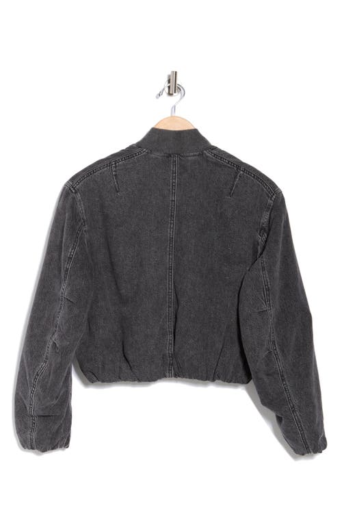 Rag & Bone Maggie Featherweight Cotton Blend Crop Bomber Jacket
