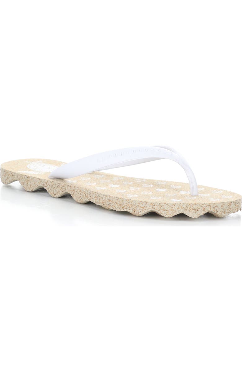 Asportuguesas by Fly London Turtle Flip Flop, Main, color, Natural/ White Rubber
