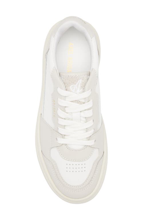 Axel Arigato Orbit Neo Sneakers In Grey Leather In Off White/beige