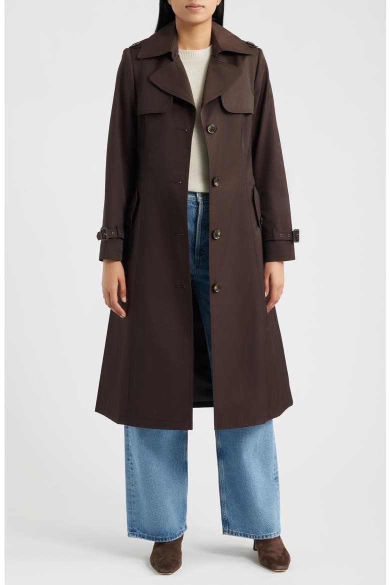 Tie Belt Trench Coat, Alternate, color, CAFE NOIR