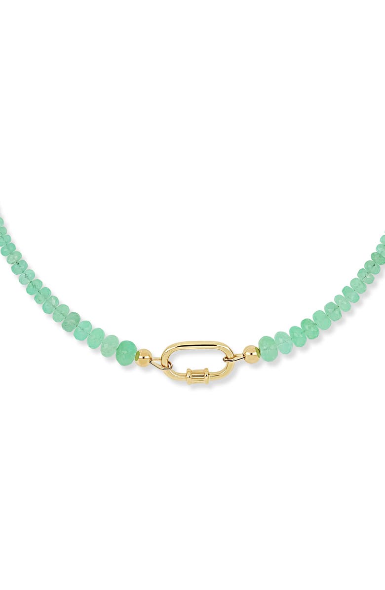 Bony Levy El Mar Emerald Beaded Statement Necklace, Alternate, color,