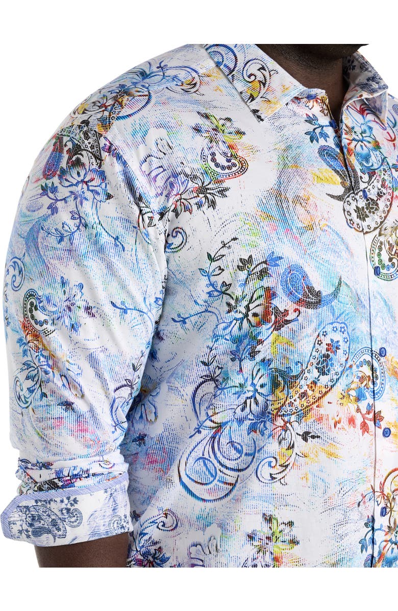 Robert Graham Big & Tall Apex Sport Shirt, Alternate, color, 