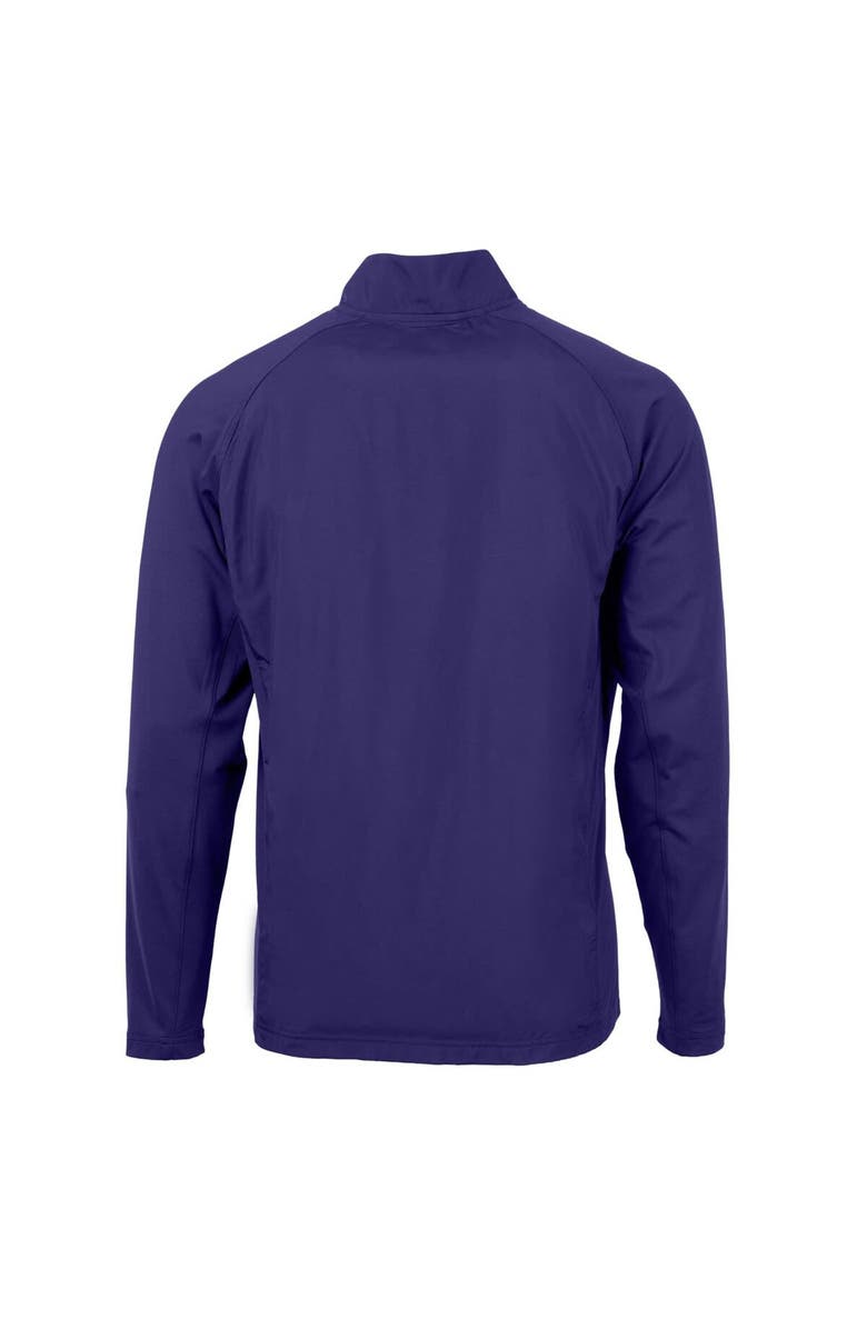 Cutter & Buck Men's Cutter & Buck Purple TCU Horned Frogs Adapt Eco Knit Hybrid Recycled Full-Zip Jacket, Alternate, color, 