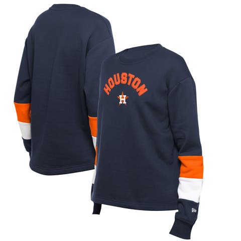 Women's New Era  Navy Houston Astros Game Day Color Pullover Sweatshirt
