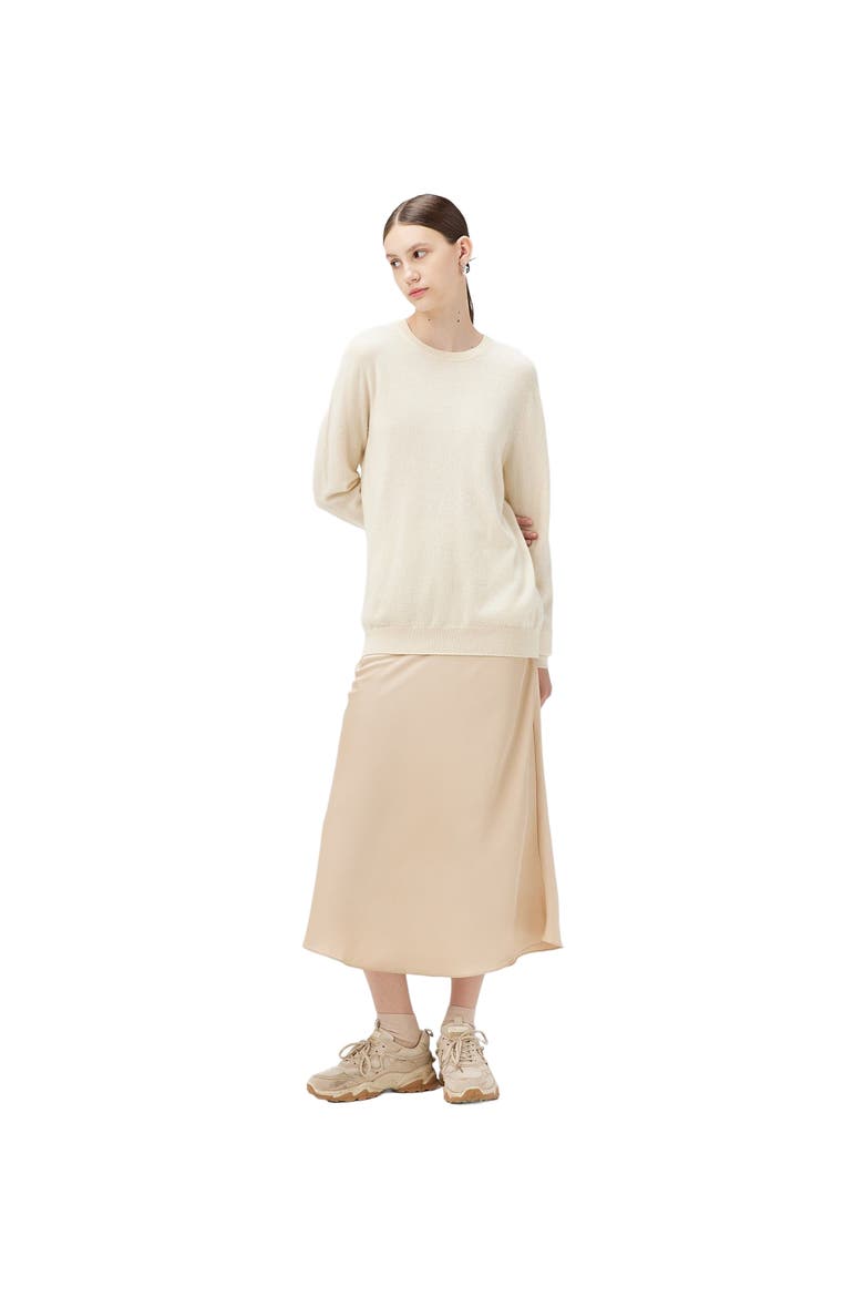 Essential Cashmere Crewneck Sweater, Alternate, color, off white