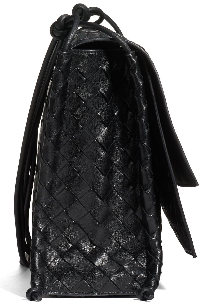 Bottega Veneta Bottega Venenta Intrecciato Medium Flap Crossbody Bag, Alternate, color,