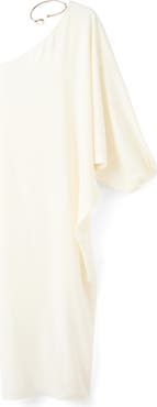 MANGO One-Shoulder Maxi Dress