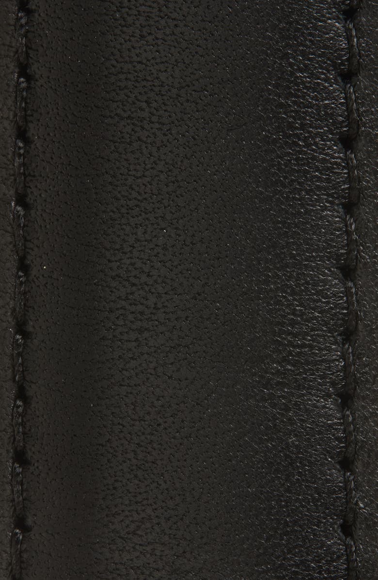 Janessa Leoné Zana Leather Belt, Alternate, color, Black