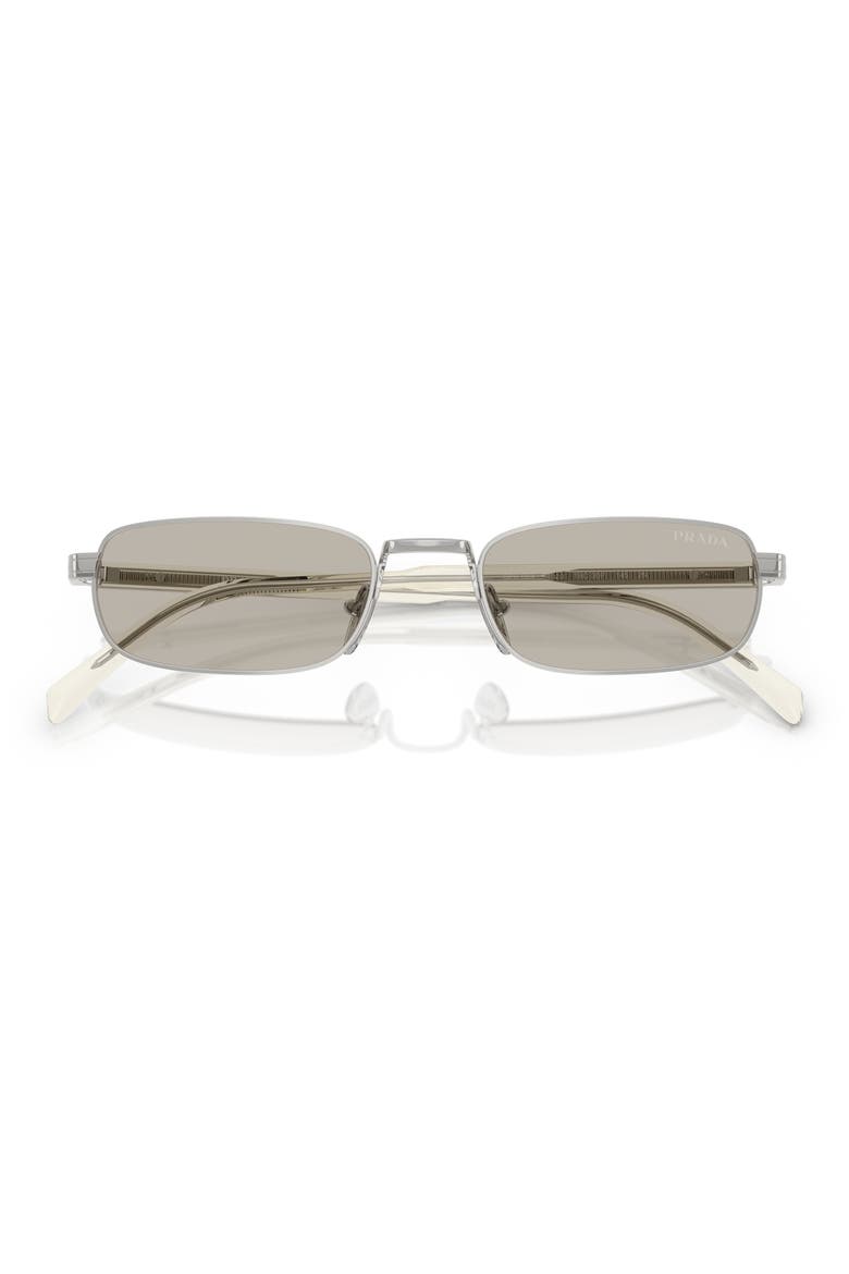 54mm Rectangular Sunglasses, Alternate, color, 1BC30P54 SILVER
