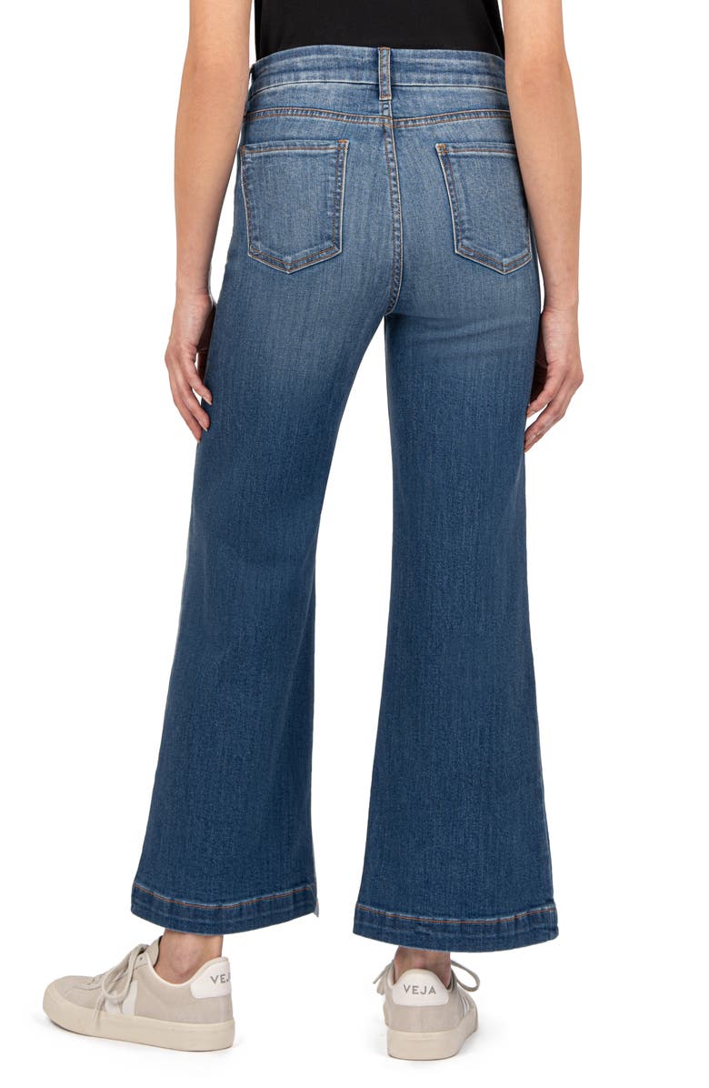 KUT from the Kloth Meg Patch Pocket High Waist Wide Leg Jeans, Alternate, color,