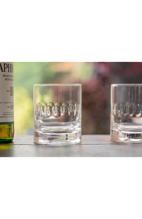 The Vintage List Set Of 2 Crystal Whiskey Glasses In Transparent