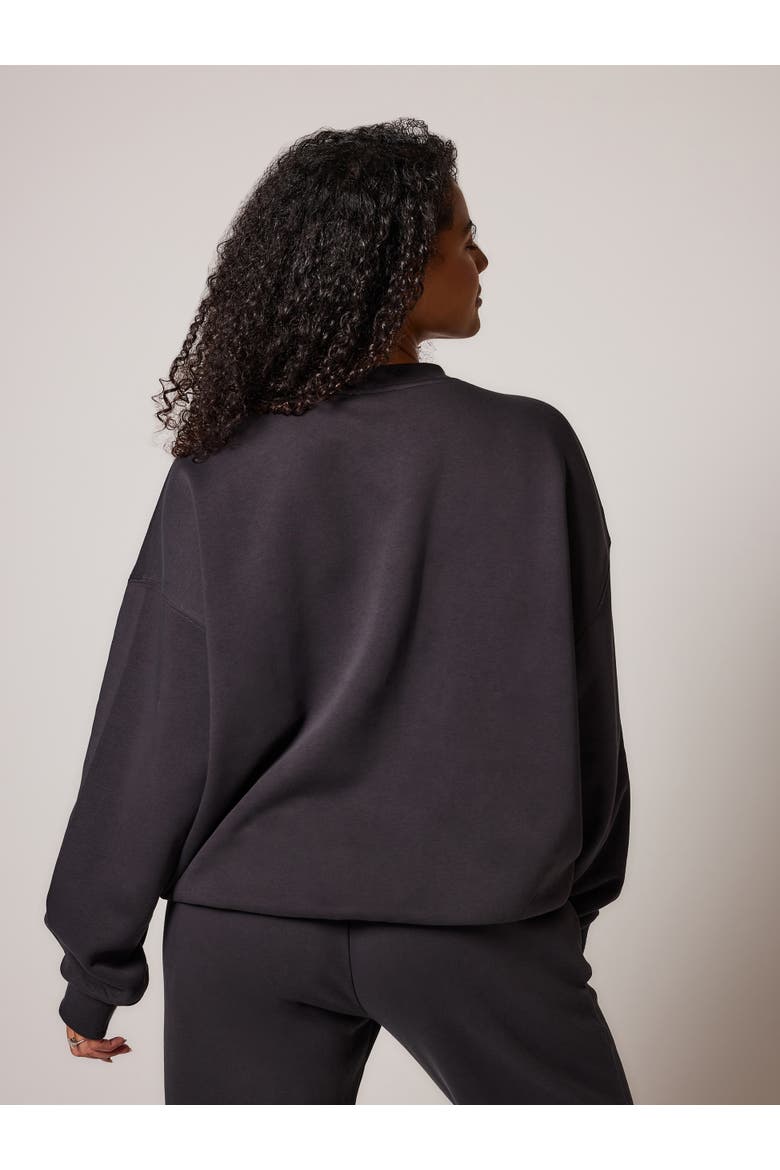 Oversized Long Sleeve Sweatshirt, Alternate, color, Shadow