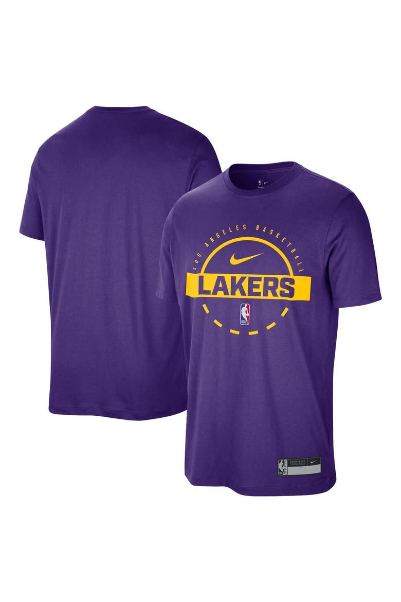 Men's Nike Purple Los Angeles Lakers 2025/26 On-Court Flare Performance Practice T-Shirt, Main, color, Purple