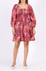 Leota Genevieve Square Neck Mini Dress