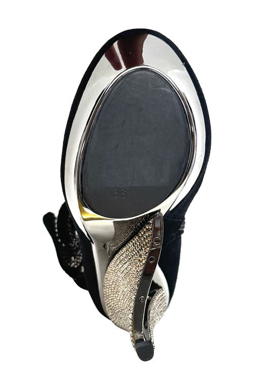 Lady Couture Venice Platform Wedge Bootie In Black