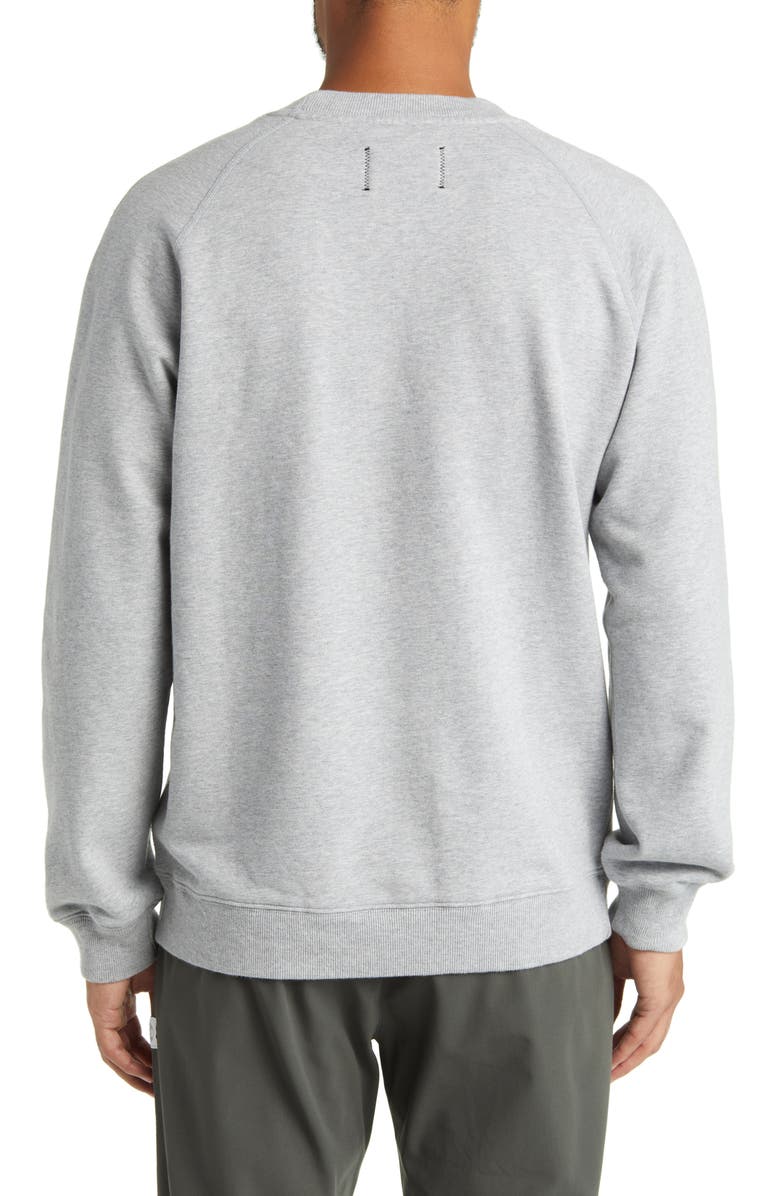 Reigning Champ Classic Crewneck Midweight Terry Sweatshirt, Alternate, color, Hgrey