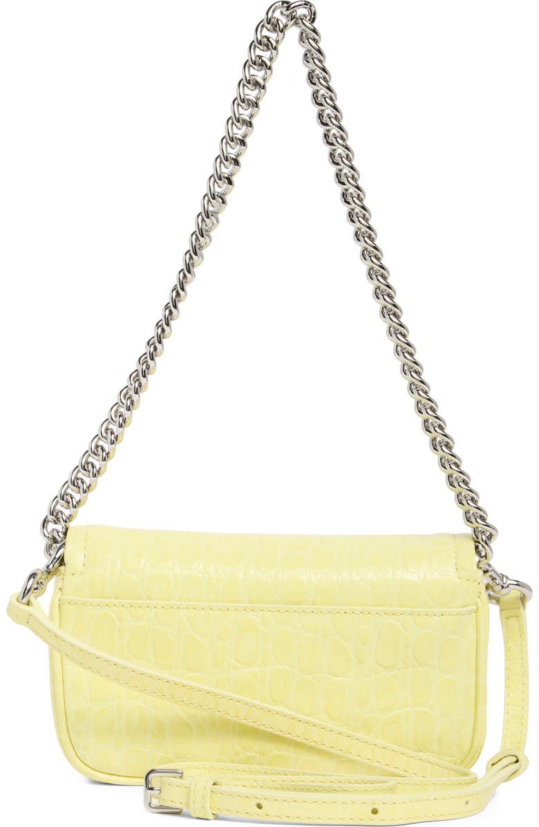 Marc Jacobs The Mini Leather Shoulder Bag, Alternate, color, Tender Yellow