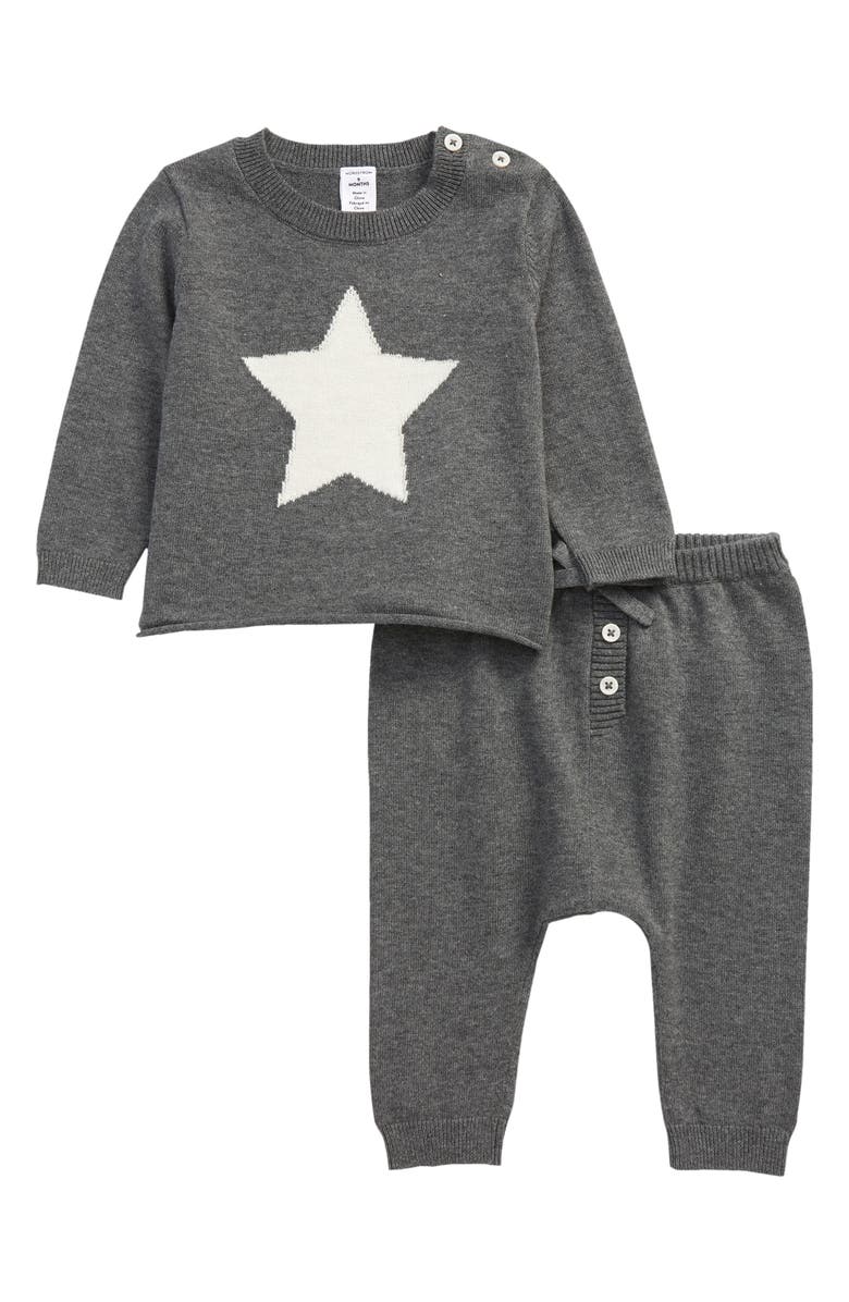 Nordstrom Star Intarsia Pullover & Pants Set, Main, color, 
