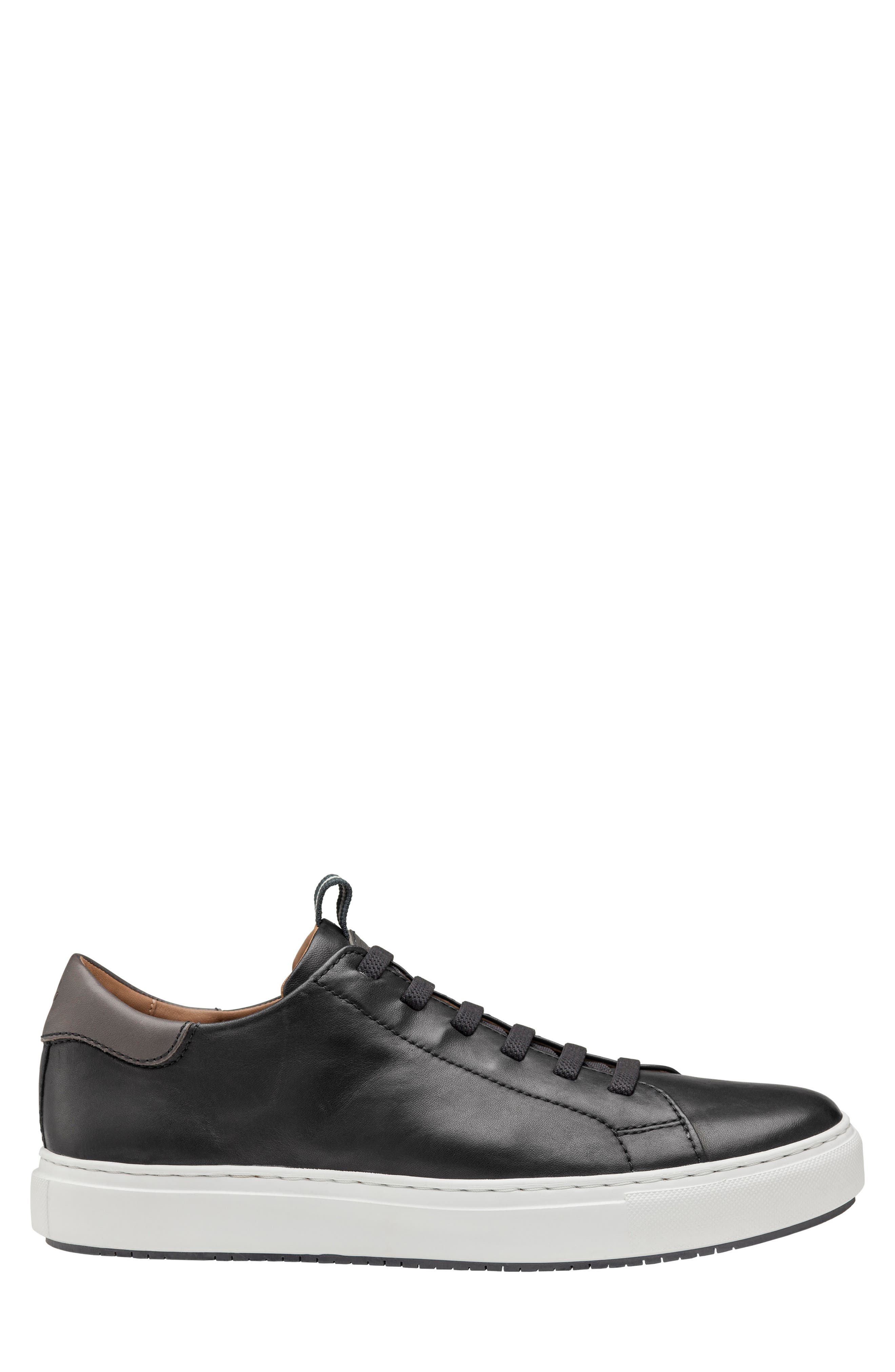 Johnston & Murphy Anson Lace to Toe Sneaker, Alternate, color, Black
