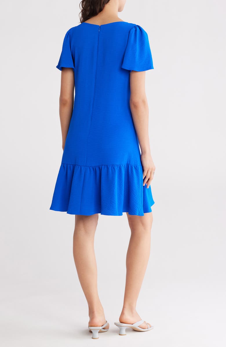 DKNY Flutter Sleeve Shift Dress, Alternate, color,