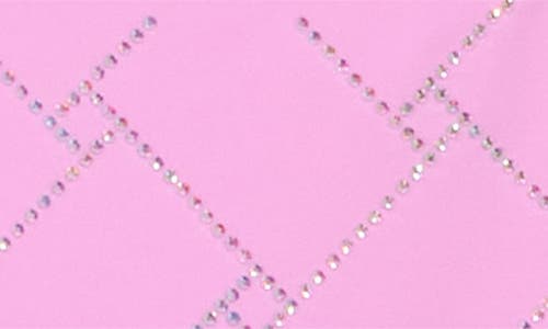 Kurt Geiger London Rhinestone Quilting String Bikini Bottoms In Pink