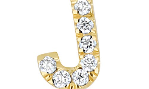 Bony Levy Icon Pavé Diamond 'j' Charm In Gold