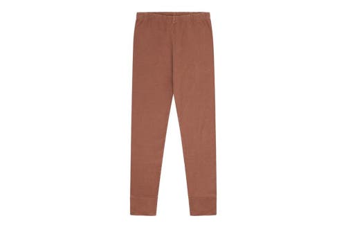 Vild House Of Little Organic Cotton Leggings In Clay Pink-beetroot Dye