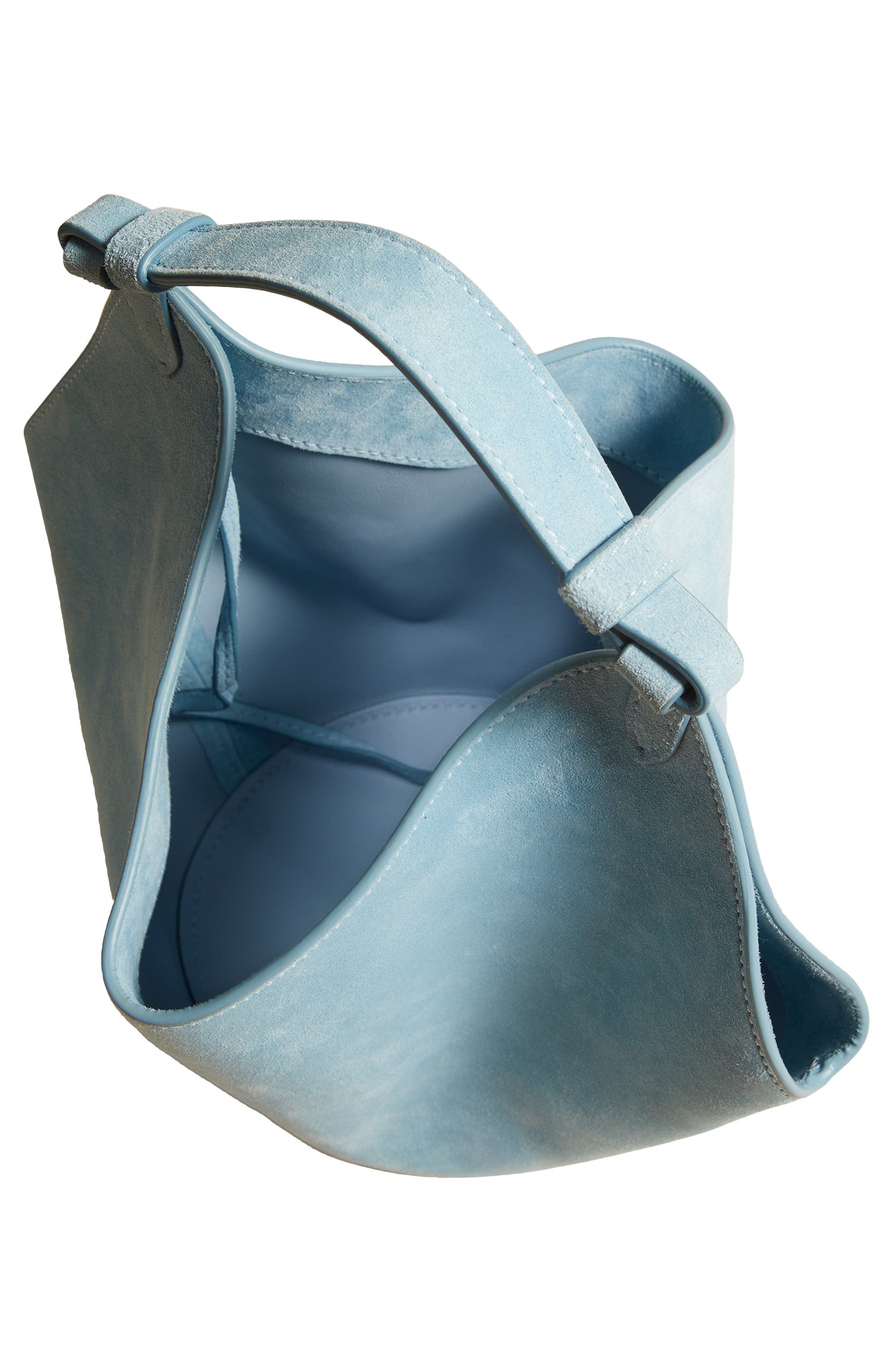 Khaite Mini Lotus Suede Tote, Alternate, color, 