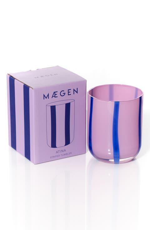 Atina Striped Tumbler