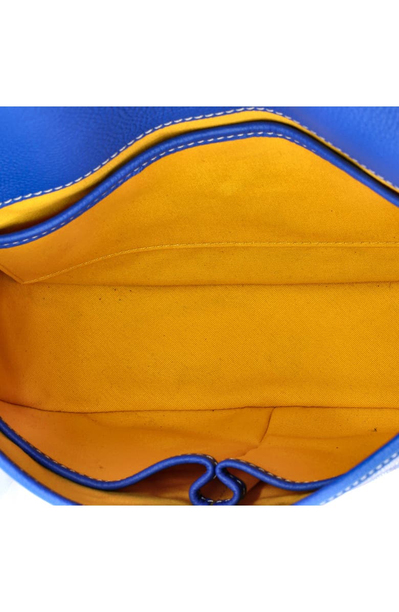 Pre-Owned Goyard Belvedere III Messenger Bag Coated Canvas with Leather PM, Alternate, color, Blue