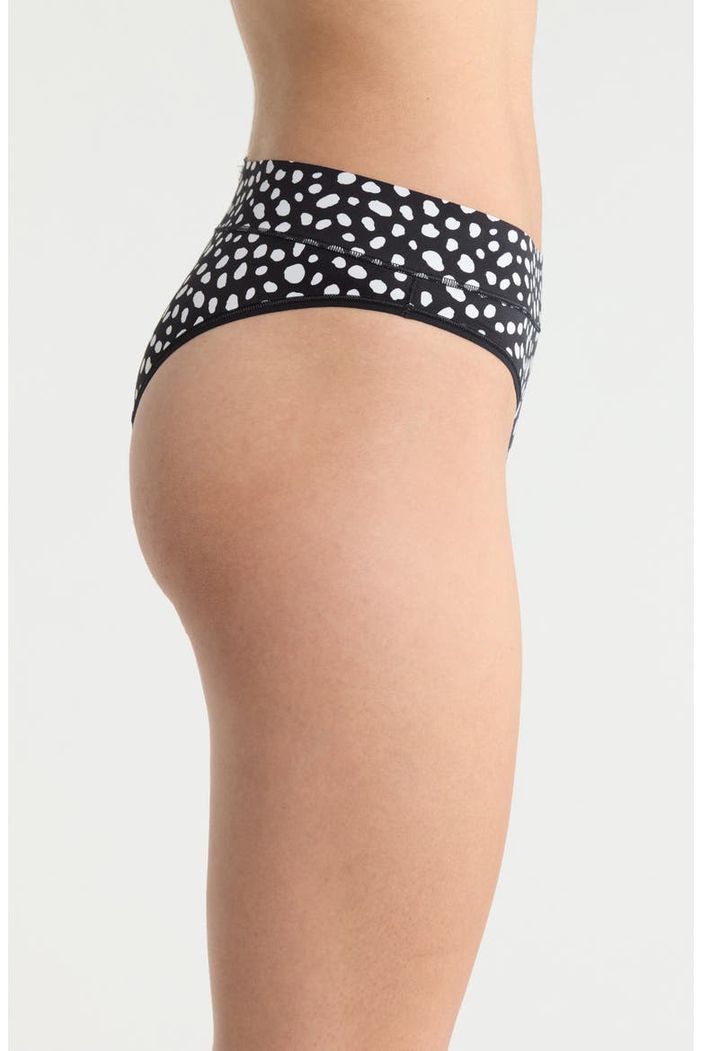 Soft N' Savage Cheeky Panties, Alternate, color, BLACK CAVIAR WILD DOTS PRINT