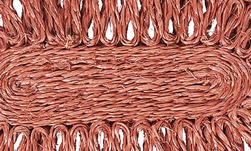 Juliska Straw Loop Oval Placemat In Coral