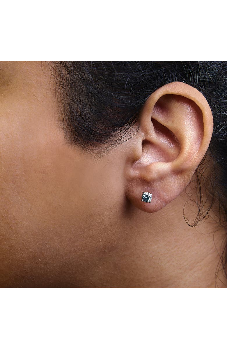 Haus of Brilliance 14K Gold 1.00 Cttw Blue Lab Grown Diamond Stud Earrings, Alternate, color, White