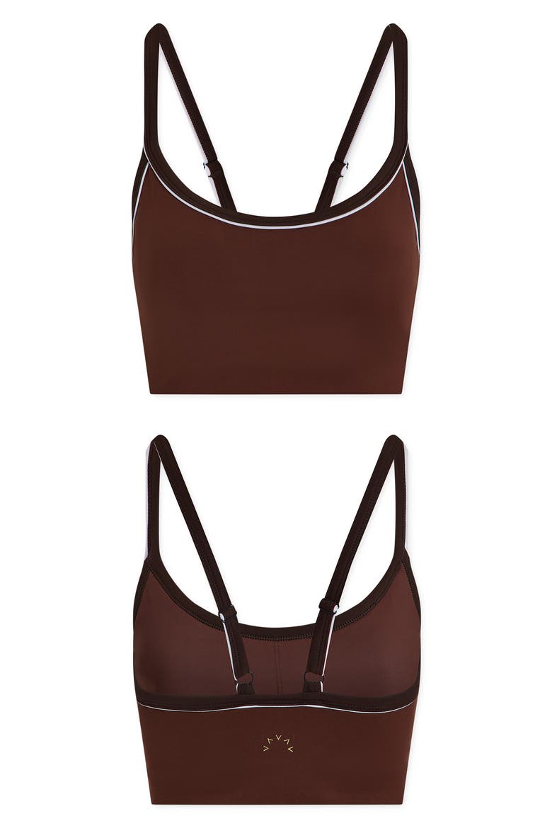 FreeSoft Piper Sports Bra, Alternate, color, BROWN STONE